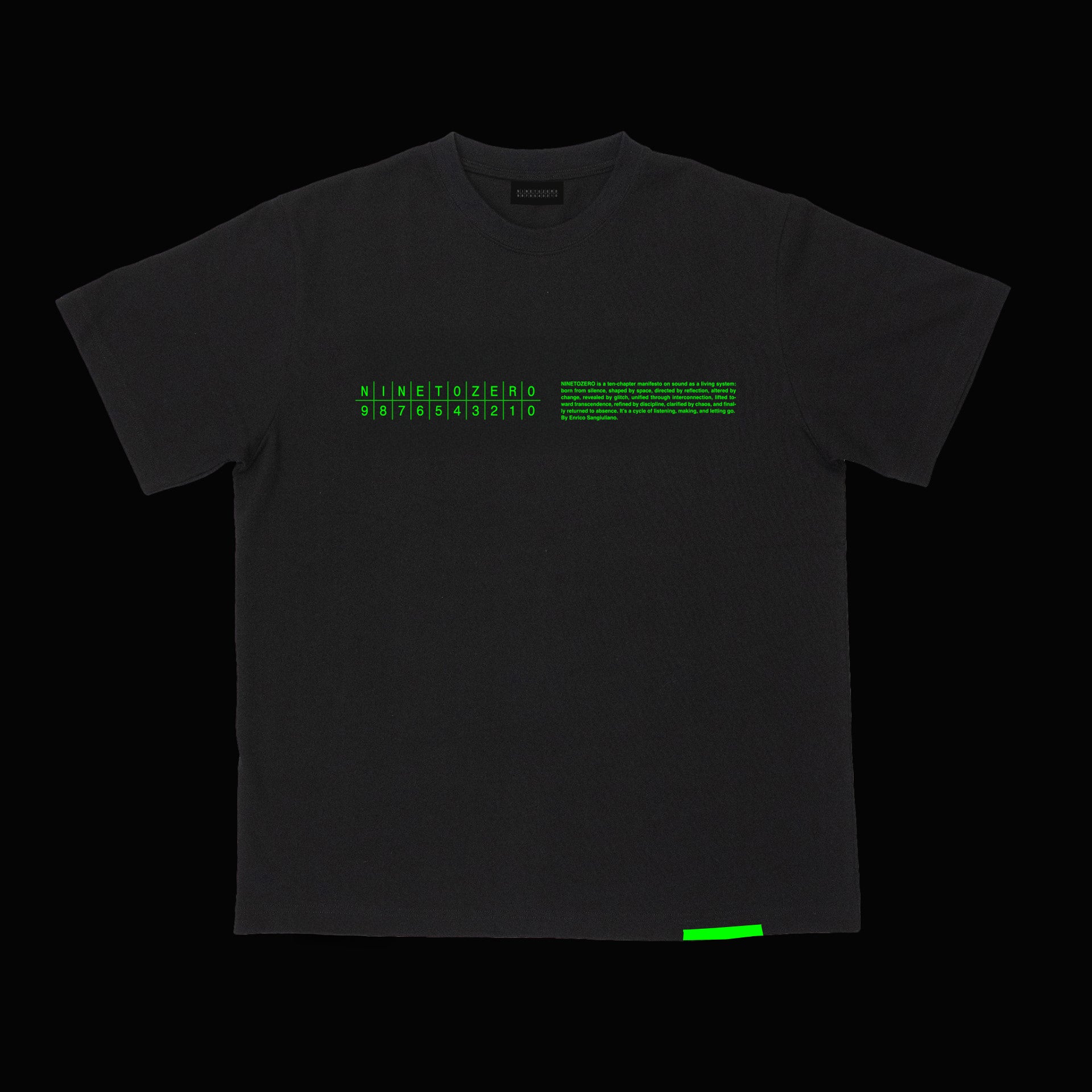 Manifesto 9: マニフェスタ9 NINETOZERO MANIFESTO T-SHIRT – NINE TO ZERO